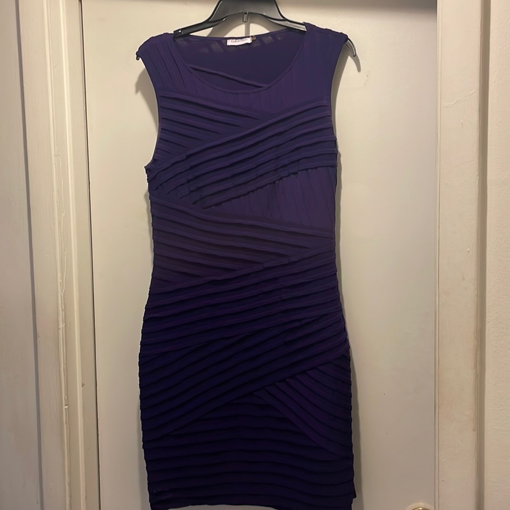 Purple Calvin Klein dress